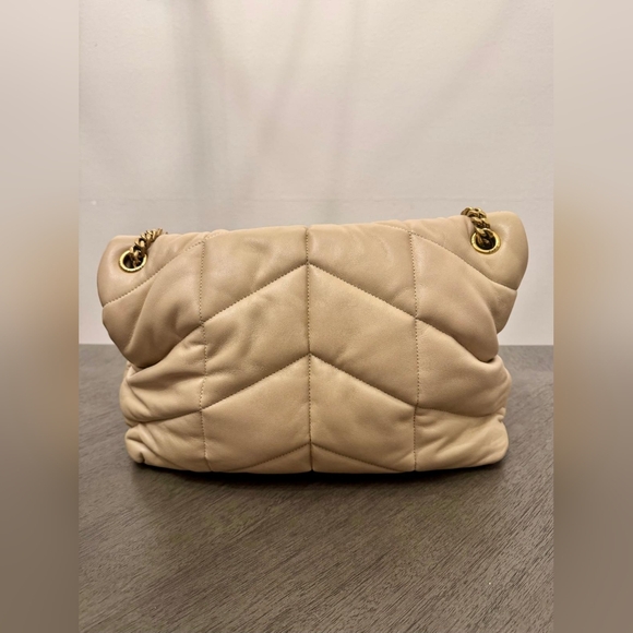 SOLD- MEDIUM Loulou Puffer Lambskin Nappa Leather Quilted Chevron YSL - Picture 10 of 16